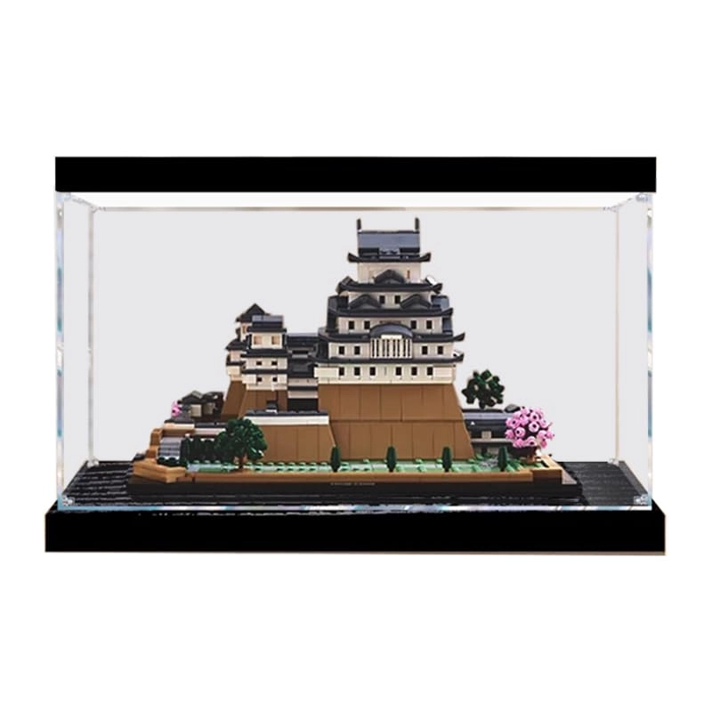 Clear Acrylic Display Case - 40x30x30cm High Bottom+top Light