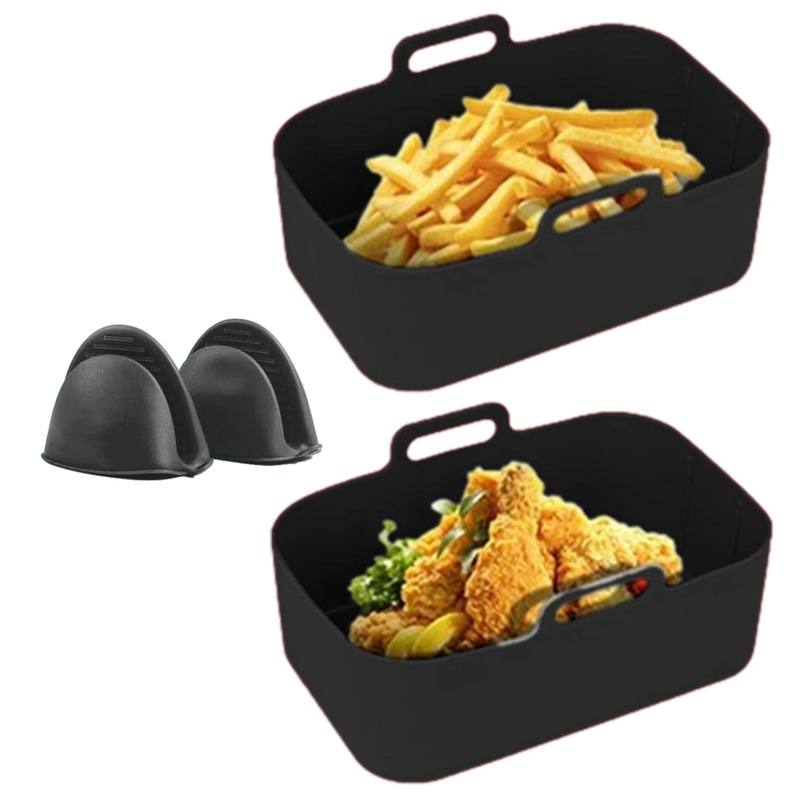 MOOYTT Air Fryer Silicone Pot - Silicone 2pcs