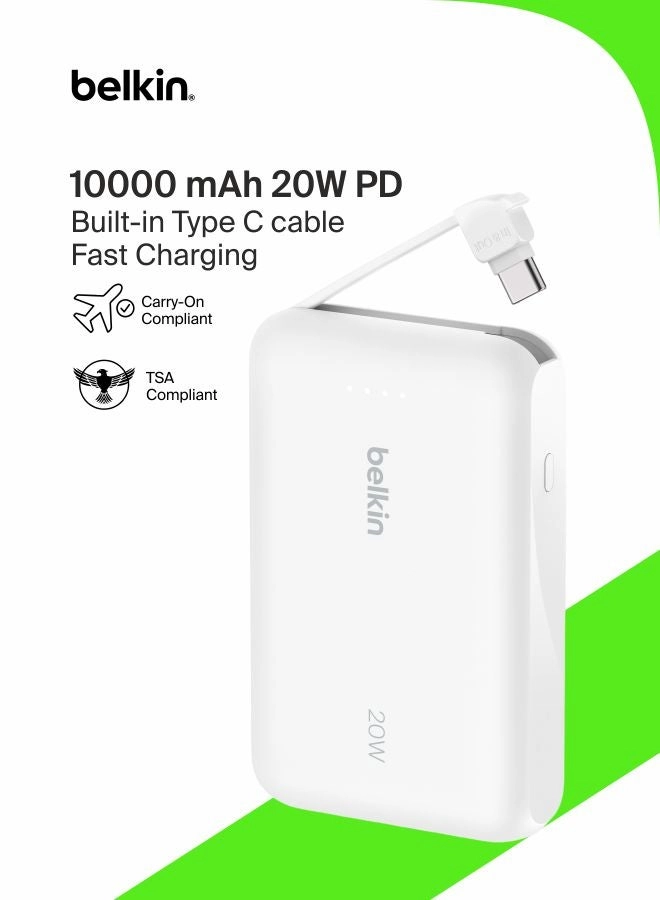 Belkin BPB021hqWH - 10,000mAh 20W Fast charging
