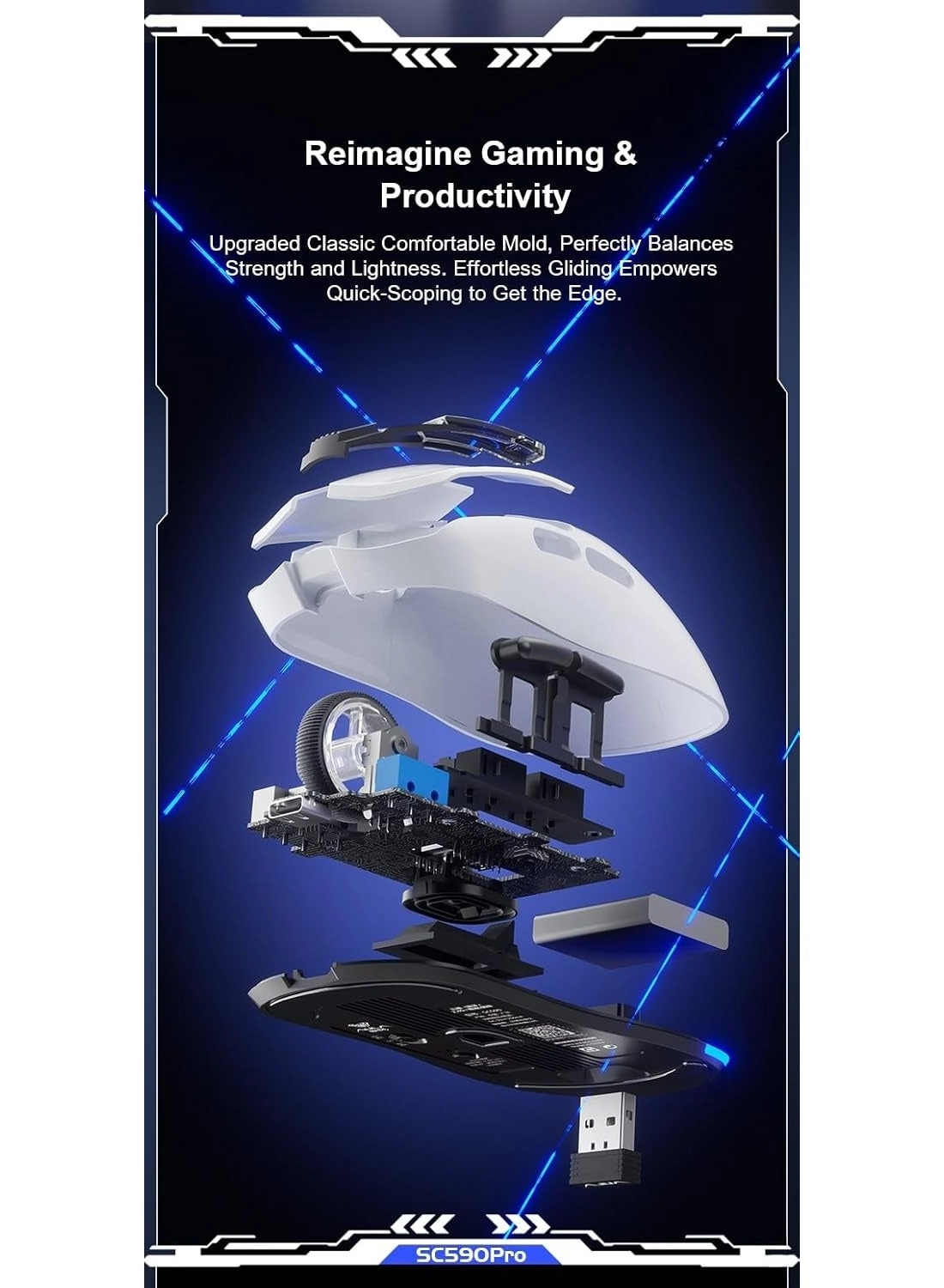 SC590 PRO - 2.4G Bluetooth Wired