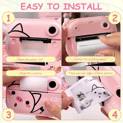 Kids Instant Camera Refill Print Paper - 20 Rolls 2.25x1.18 Inch