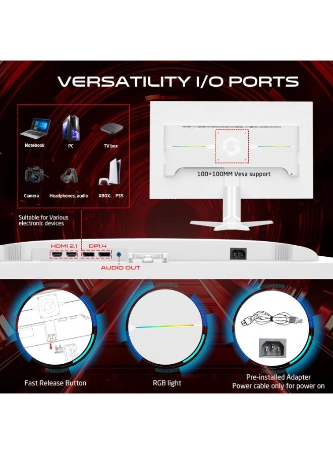 Artic Pro-Series Gaming Monitor - GOA27QHD180IPS 27 in 2560 X 1440