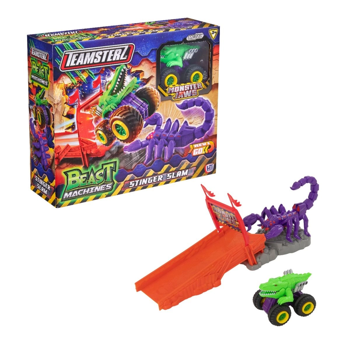 Teamsterz Beast Machines Stinger Slam + Monster Jaws Car - 1pcs