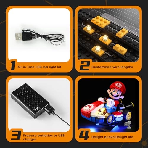 Light for LEGO 72037 Mario-Kart - Plastic 1
