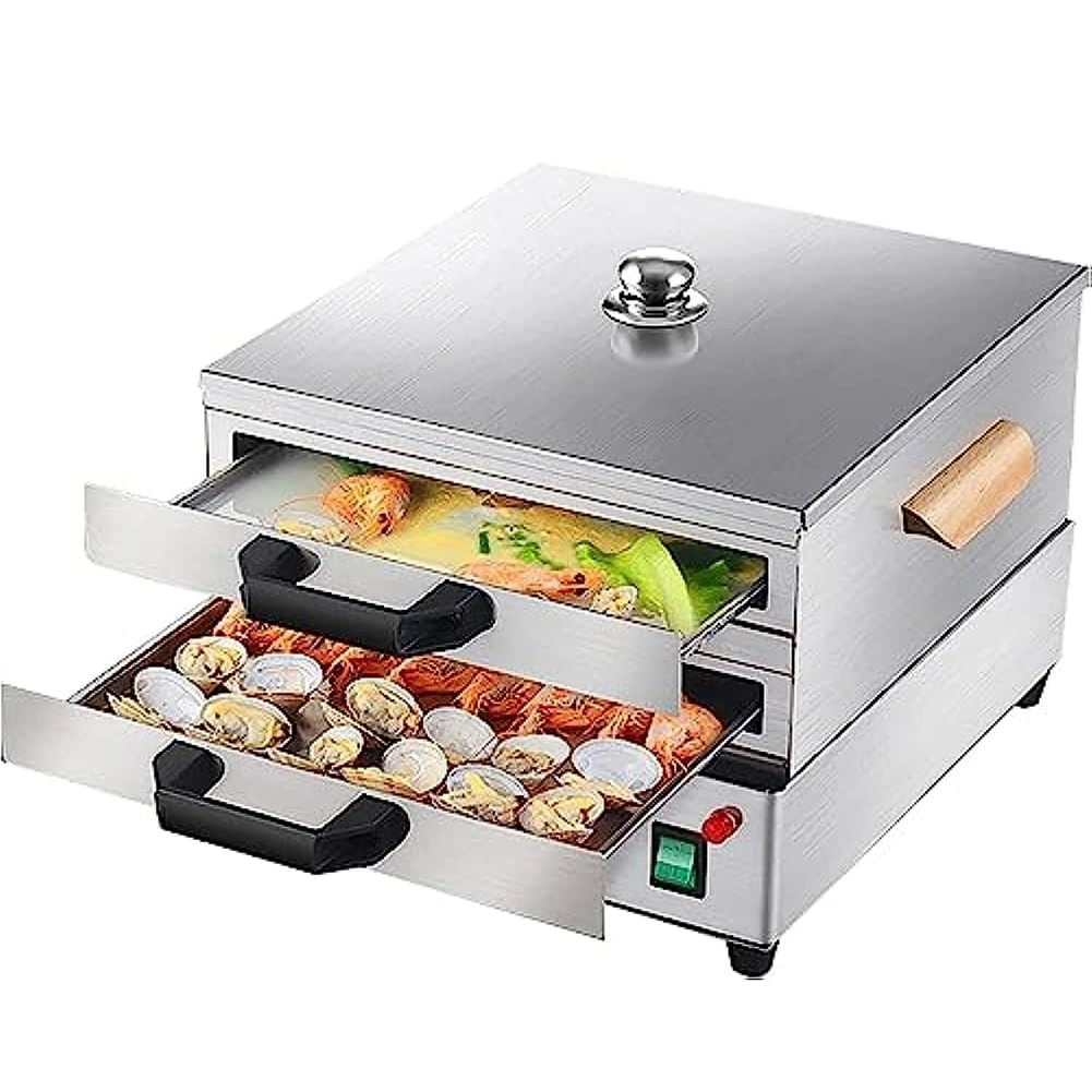 SDFhNest Rice Noodle Rolls Steamer - Multifunctional 1800W