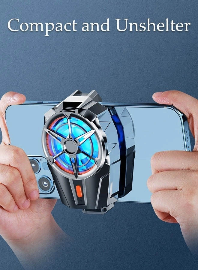 Phone Cooler - Fast Cooling 3-Gear Wind Speed Adjustable Stand Fits All iPhone Android Smartphones