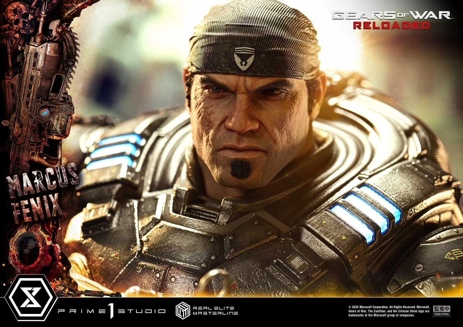 Marcus Fenix - Gears of War: Reloaded Real Elite Masterline - 1/3 scale LED Illumination Statue