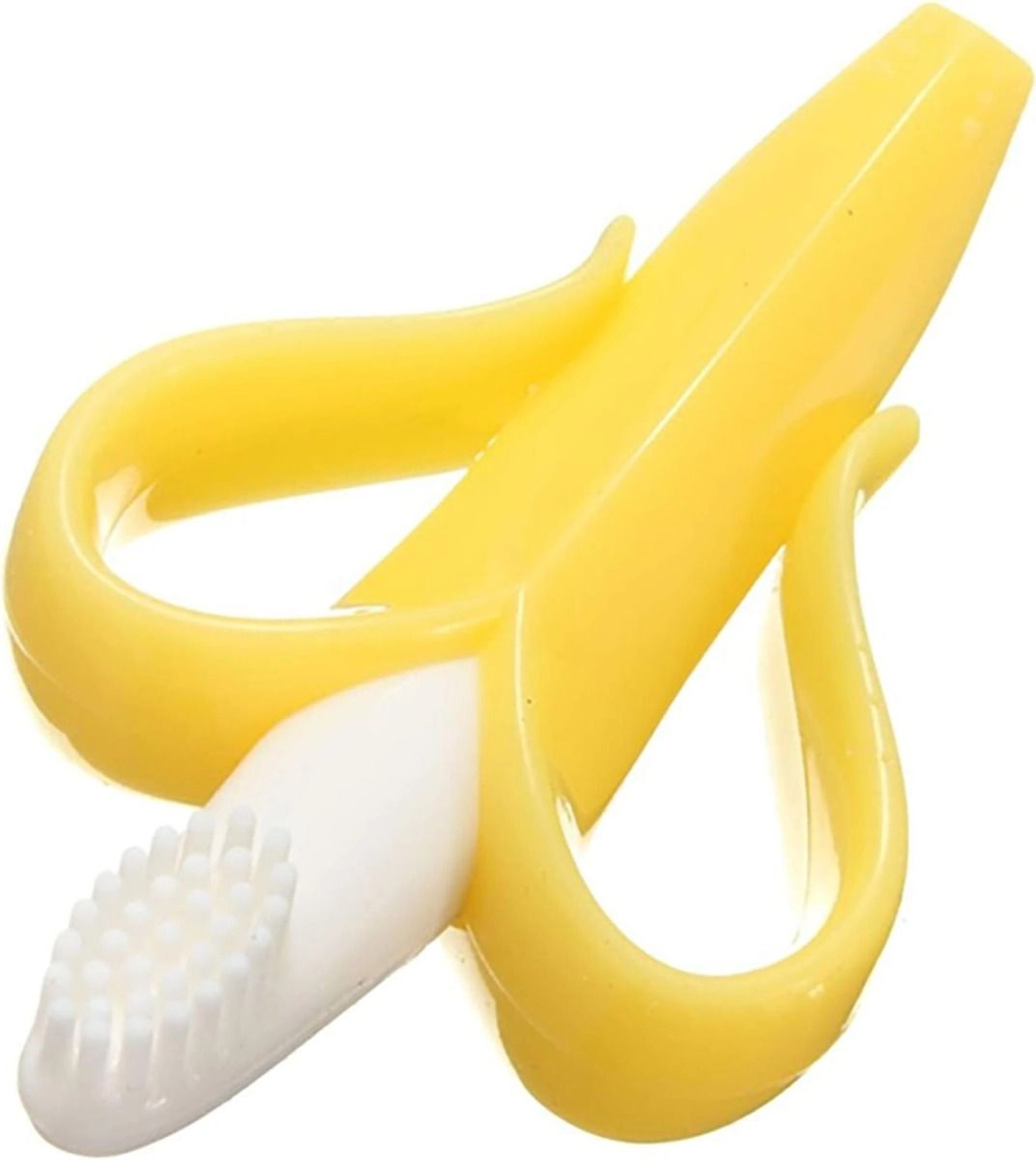 Baby Banana Toothbrush And Teether - 100% food grade silicon