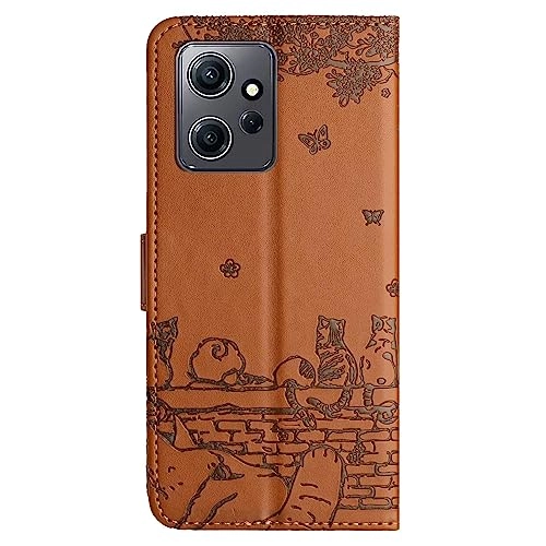 Nadoli Cute Cat Case Wallet Flip Cover for Xiaomi Redmi Note 12 4G
