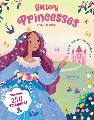 White Star Glittery Princesses Sticker Book 250 pcs