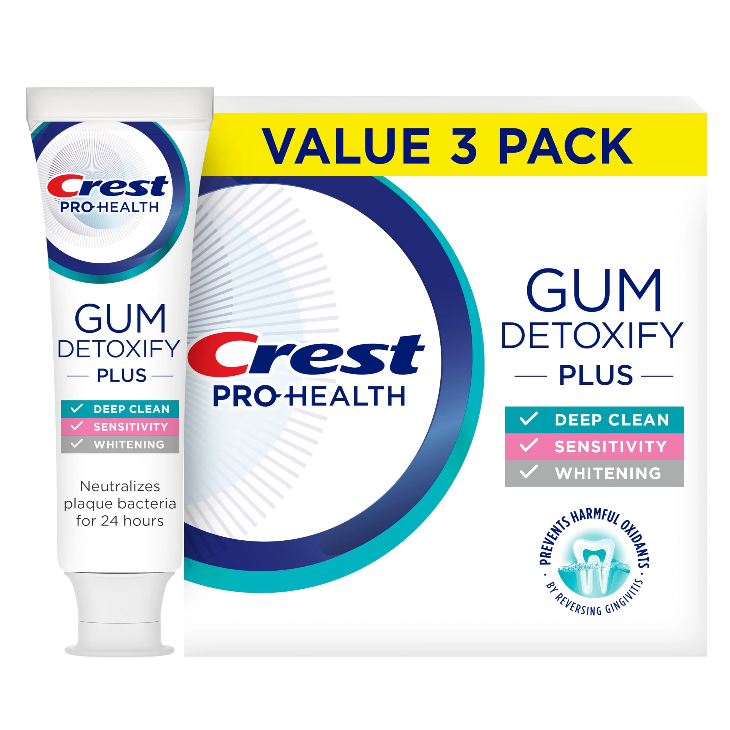 Procter & Gamble Gum Detoxify Plus Stennous Fluoride Toothpaste Adult 13.5 ounces