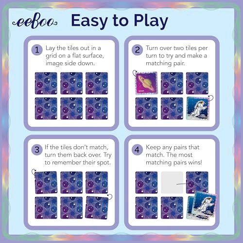Shiny Space Memory & Matching Game - 5+ 24 Pairs