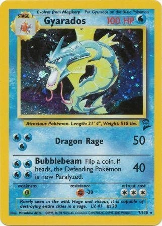 Pokemon USA, Inc. Gyarados 7 - Base Set 2