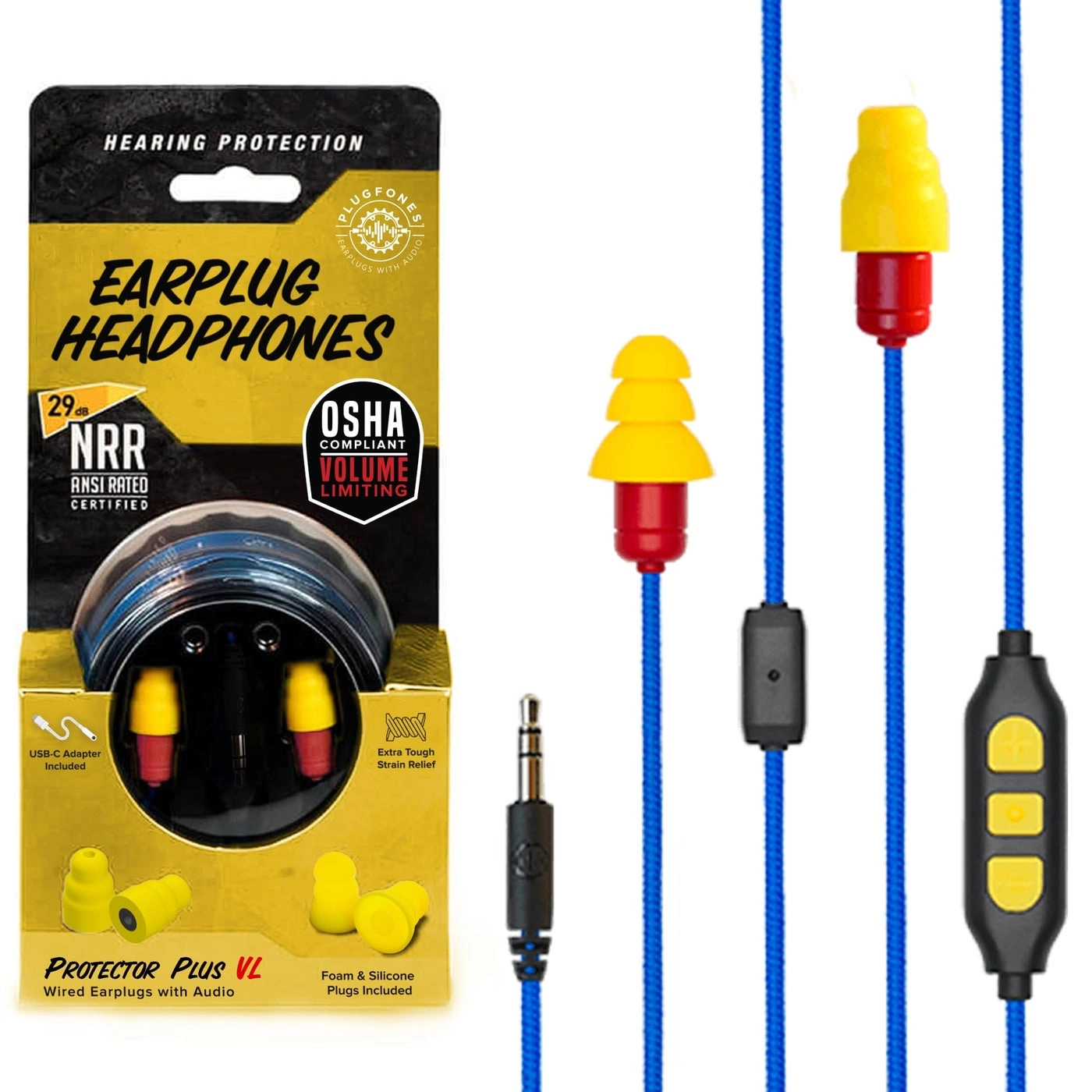 Plugfones Protector Plus - in-Ear Noise Reduction