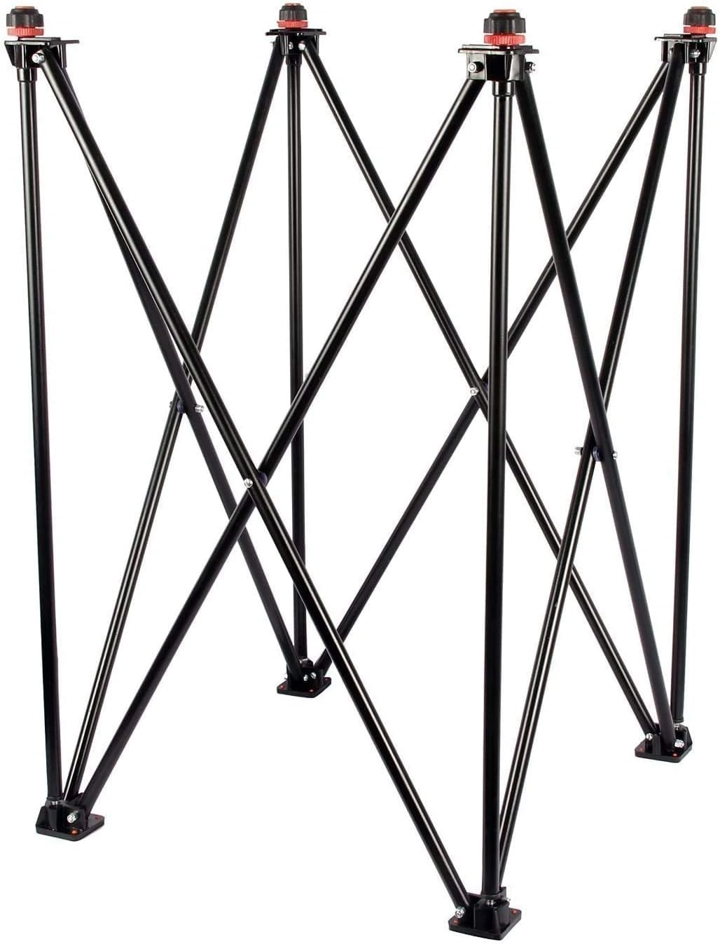 KD Willmax Adjustable Four-Fold Carrom Stand - Portable Metal Frame Adjustable Height