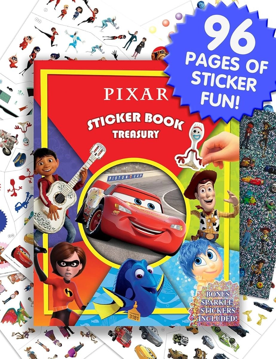 Disney Pixar Sticker Book Reusable 350 pcs