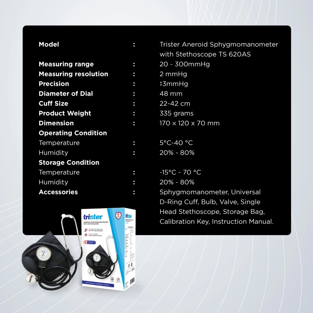 TS 620AS - 22-42 cm Cuff 48 mm Dial