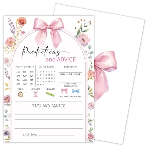 Baby Shower Games Cards - Adult 30