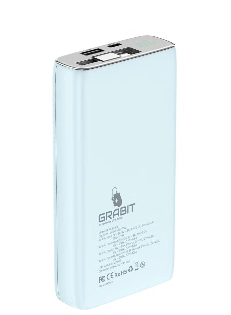 GRABIT GPS-2035E - 20,000mAh 35W Fast Charging 2.0