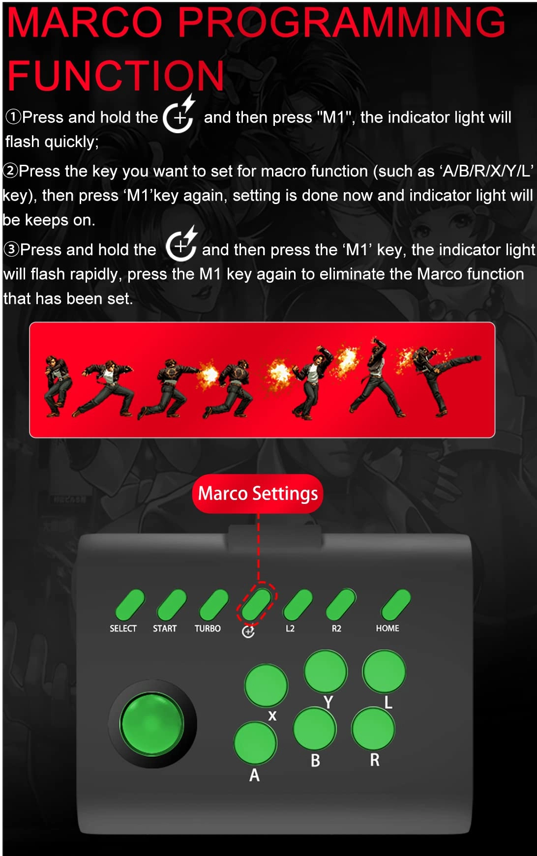 Arcade Fight Stick - Black