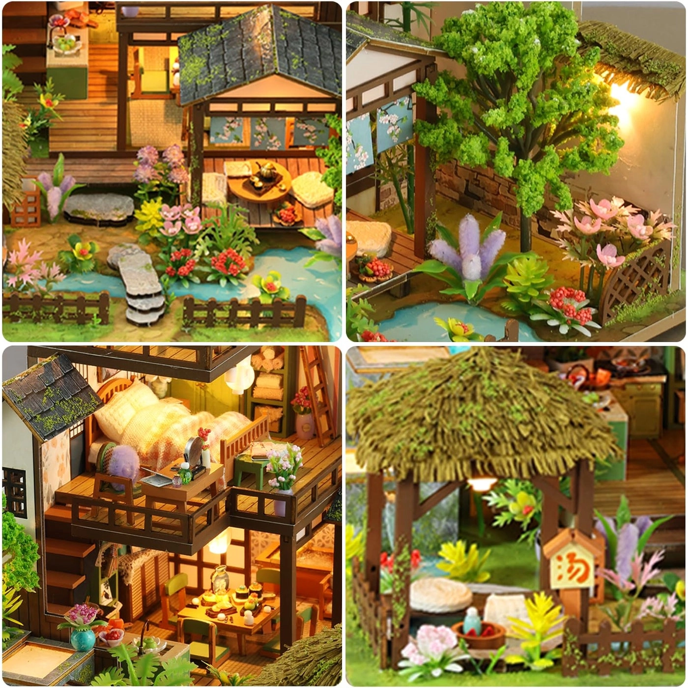 Villa Tiny House Kit - Wooden LED Light