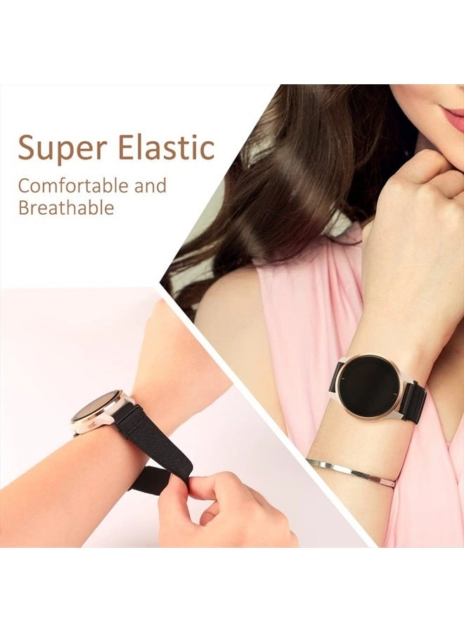 3 Pack 22MM Stretchy Nylon Watch Band for Amazfit GTR 4/GTR 3 Pro/GTR 3/GTR 2/2e/GTR 47mm, Garmin Vivoactive 4, Venu 2, Forerunner 255, Samsung Galaxy Watch 3/Galaxy Watch 46mm, Gear S3, Fossil Gen 5E, Ticwatch Pro 3, Huawei Watch 3, GT 2 46mm/GT3 46MM, Polar Vantage M