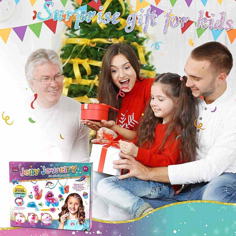 Jelly Jewellery Craft Kit - 27pcs DIY Kids