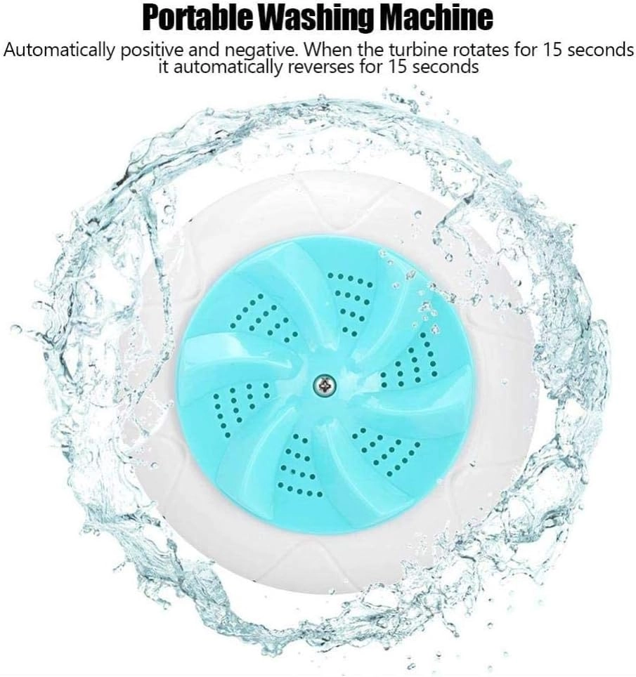 Mini Washing Machine - Portable Ultrasonic Turbine USB Powered