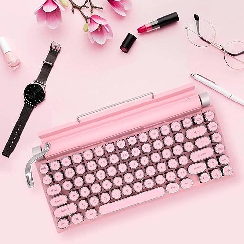 LED Backlit Retro Mechanical Keyboard - Bluetooth