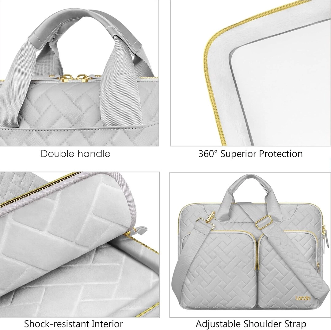 360 Protective Shoulder Bag for 16-Inch Laptop