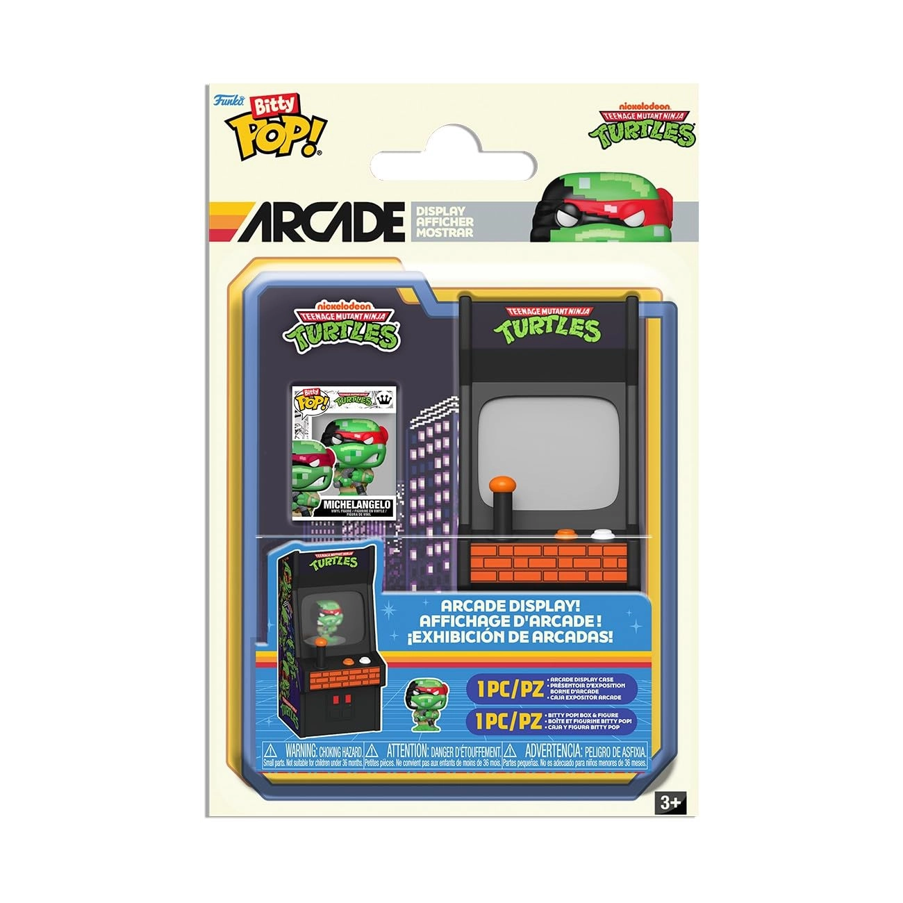 FUNKO Michaelangelo - Teenage Mutant Ninja Turtles - Bitty Arcade Cabinet - 3.5 inches Vinyl (8.9 cm) (90116)