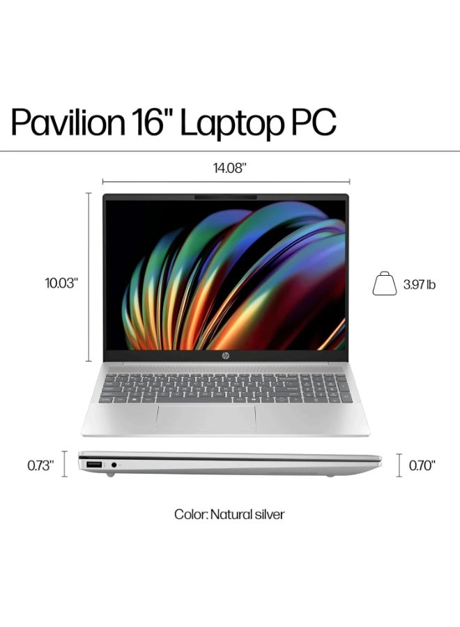 Pavilion Laptop 16 - 16'' Core Ultra 7-155H 32GB DDR5 1TB SSD