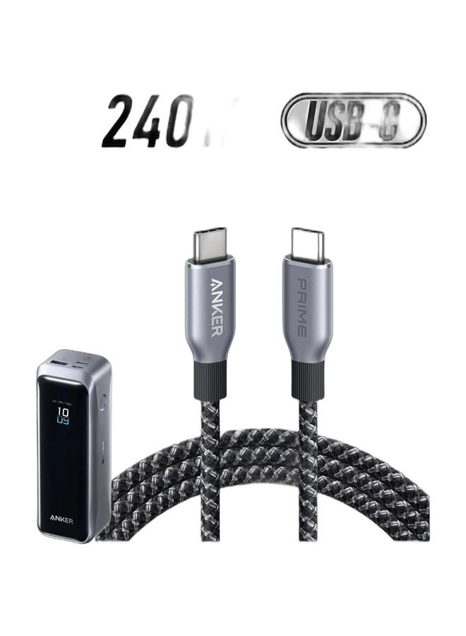 Anker Prime Power Bank + USB C to USB C Cable + USB 2.0 Cable - 20,100mAh 220W Fast Charging
