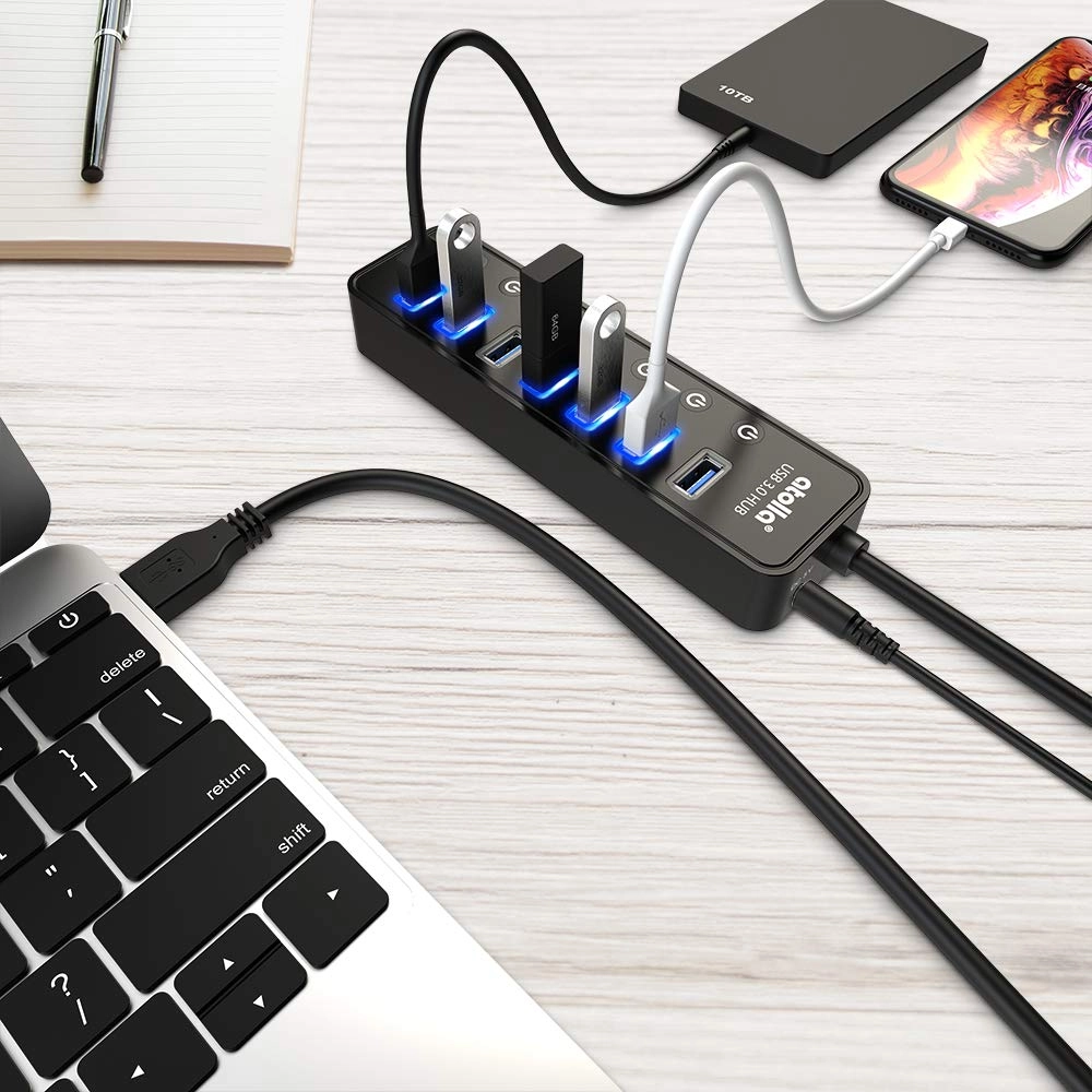 7-port USB 3.0 data hub