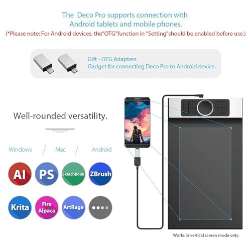 Drawing Tablet - 254x153mm 8192