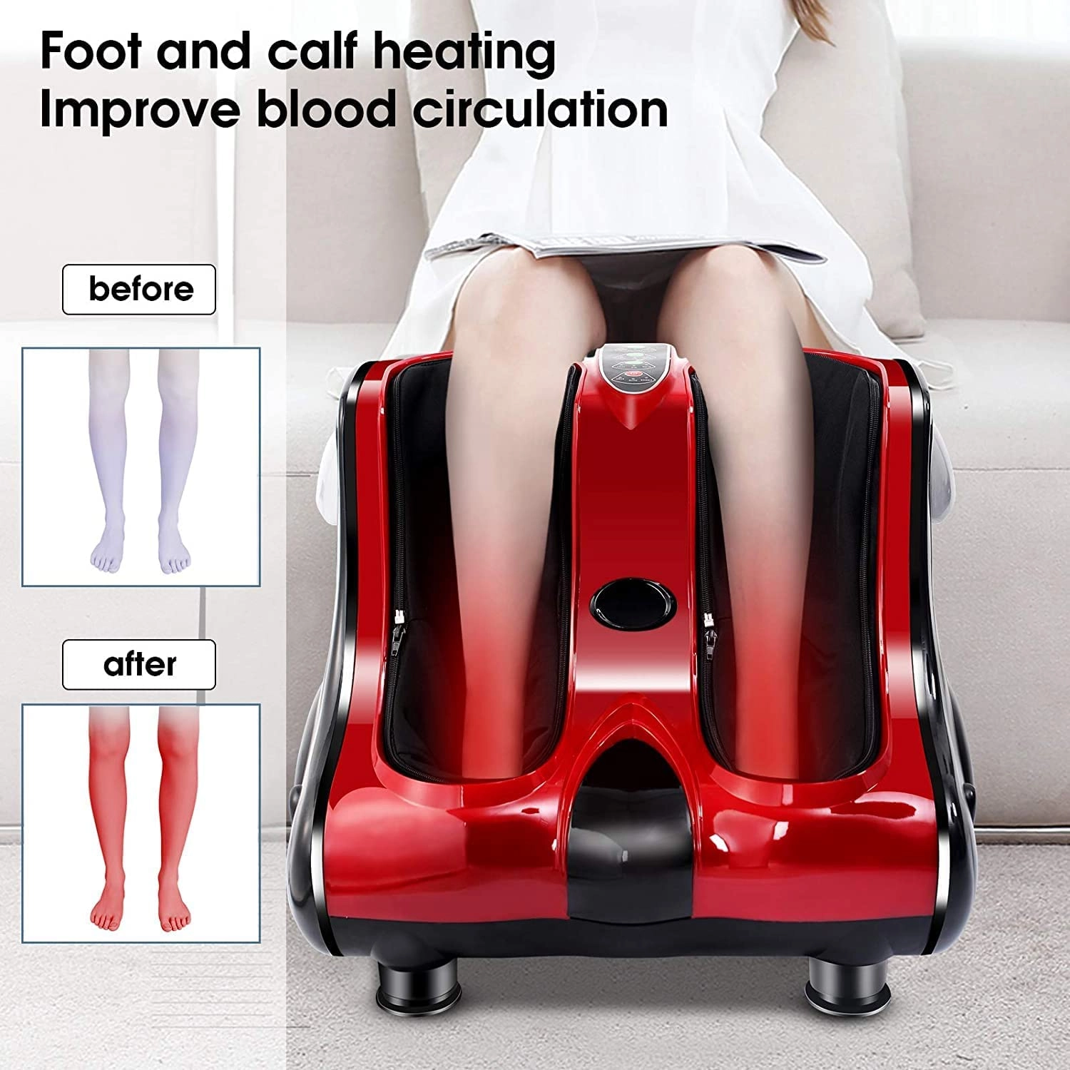 741031318114 Foot Massager - Shiatsu Kneading Rolling