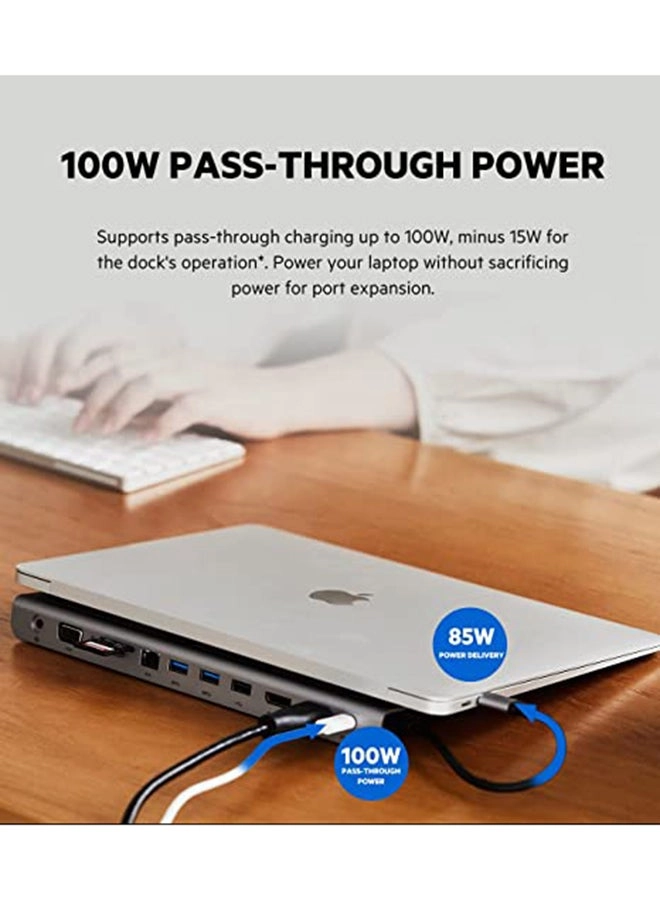 11-in-1 USB-C Multiport Dock - 100W 5 Gbps 4K