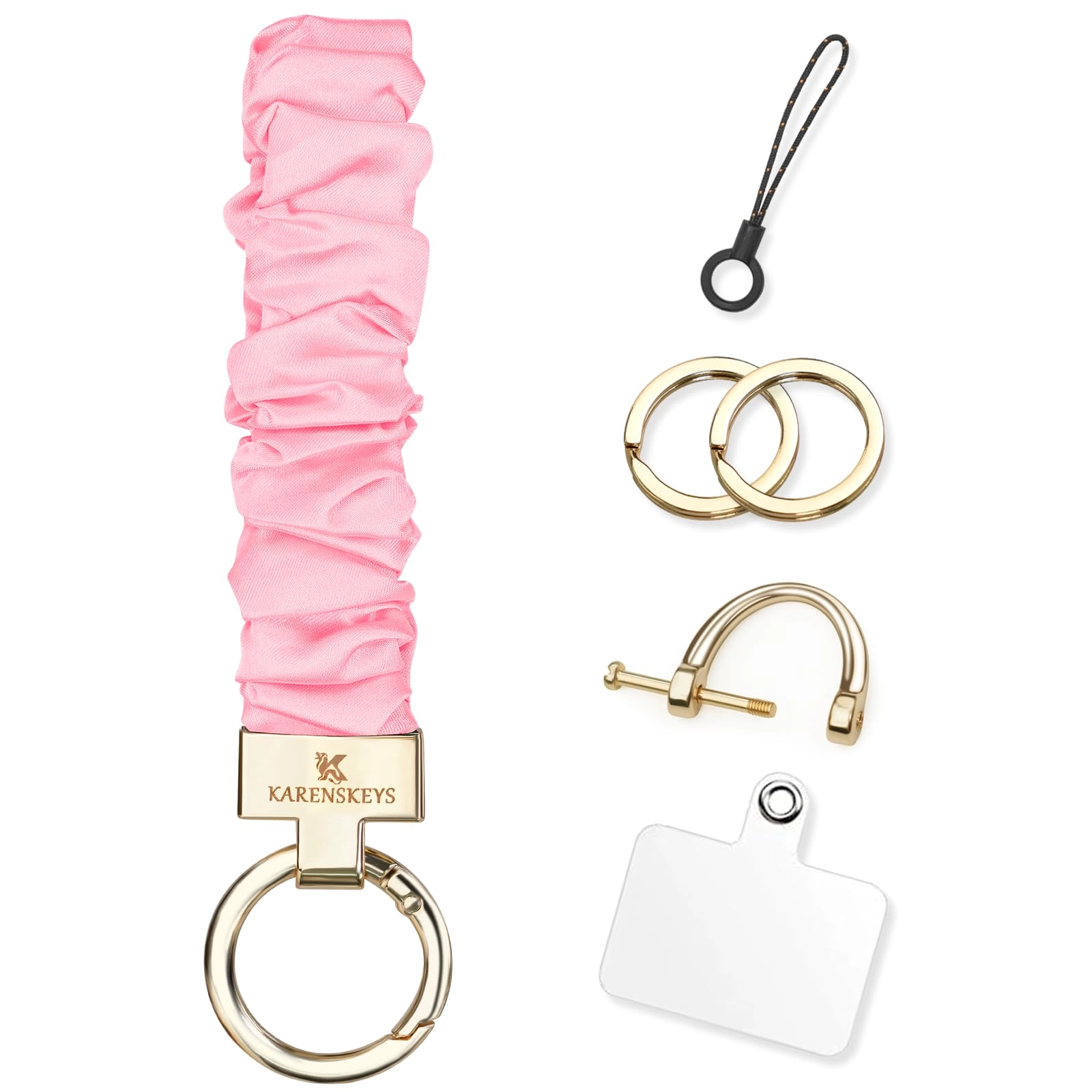 Scrunchie Keychain Wristlet - Colour