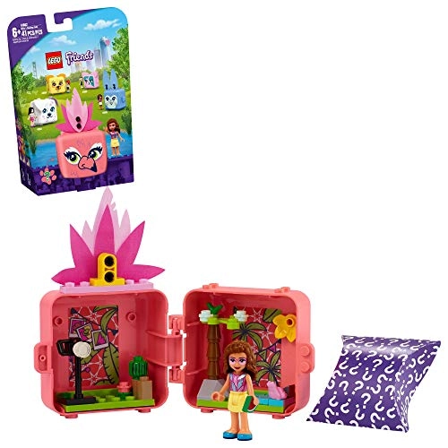 Friends Olivia's Flamingo Cube (41662) - Portable playset Olivia mini-doll
