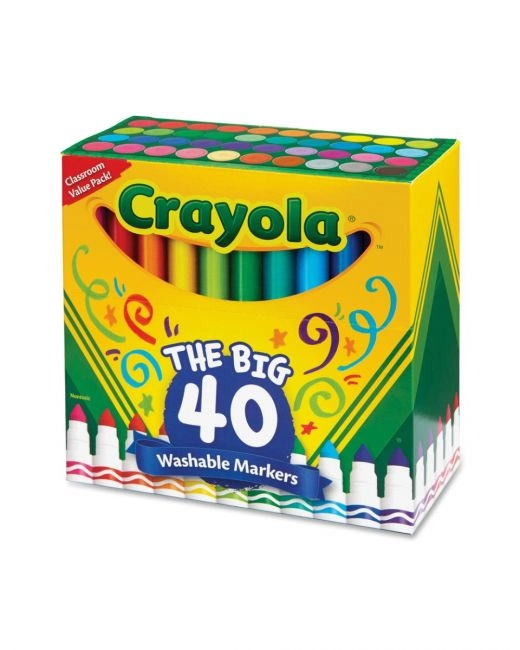 COLOR LAND CHILDRENS TOYS CENTER LLC Ultra Clean Washable Assorted Broad Line Markers - 40