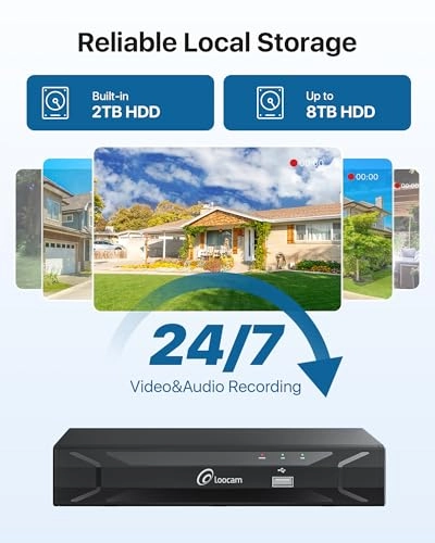 PoE Home Security Camera System - 8 8CH 4MP