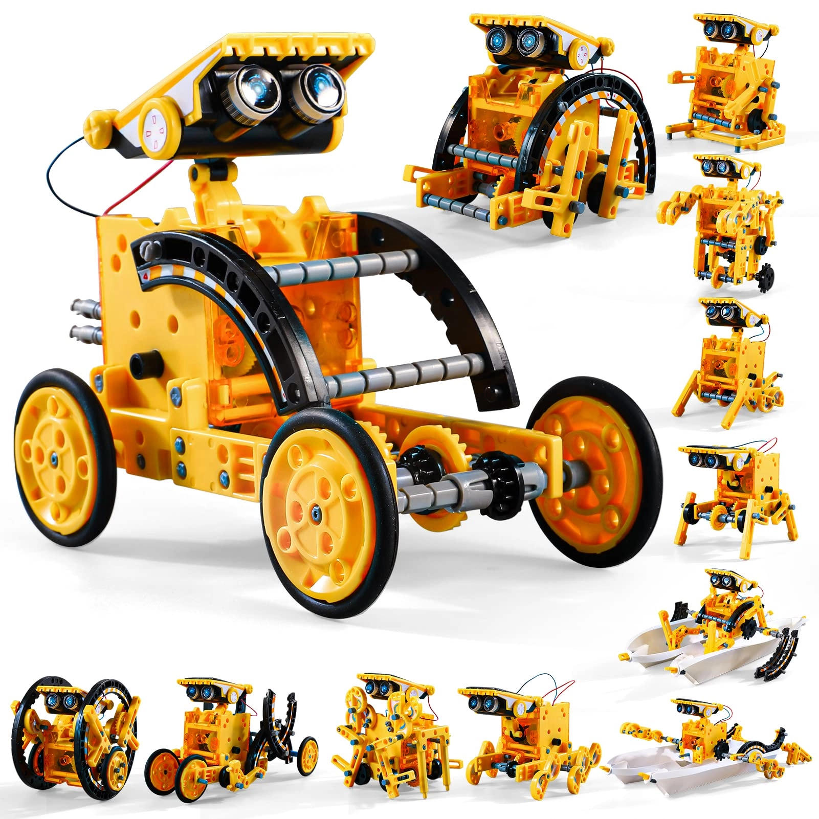 Lucky Doug 12-in-1 STEM Solar Robot Kit - 8-13 years 190 pieces