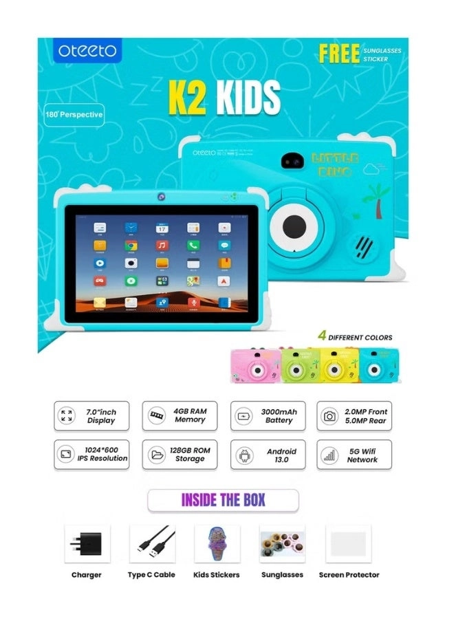 K2 Tablet - 4GB 7 Inch 128GB