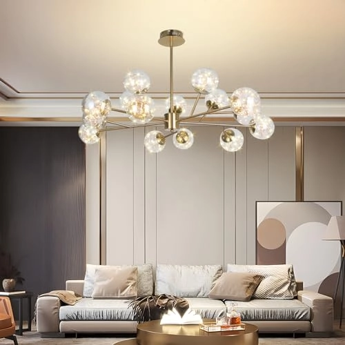 Sputnik Chandelier - 15-Light Gold 90W
