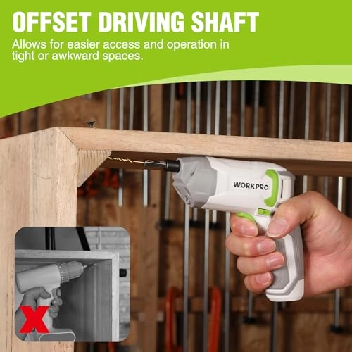 Eccentric Electric Screwdriver - 3.6V 240 RPM 24-Piece Bit Set