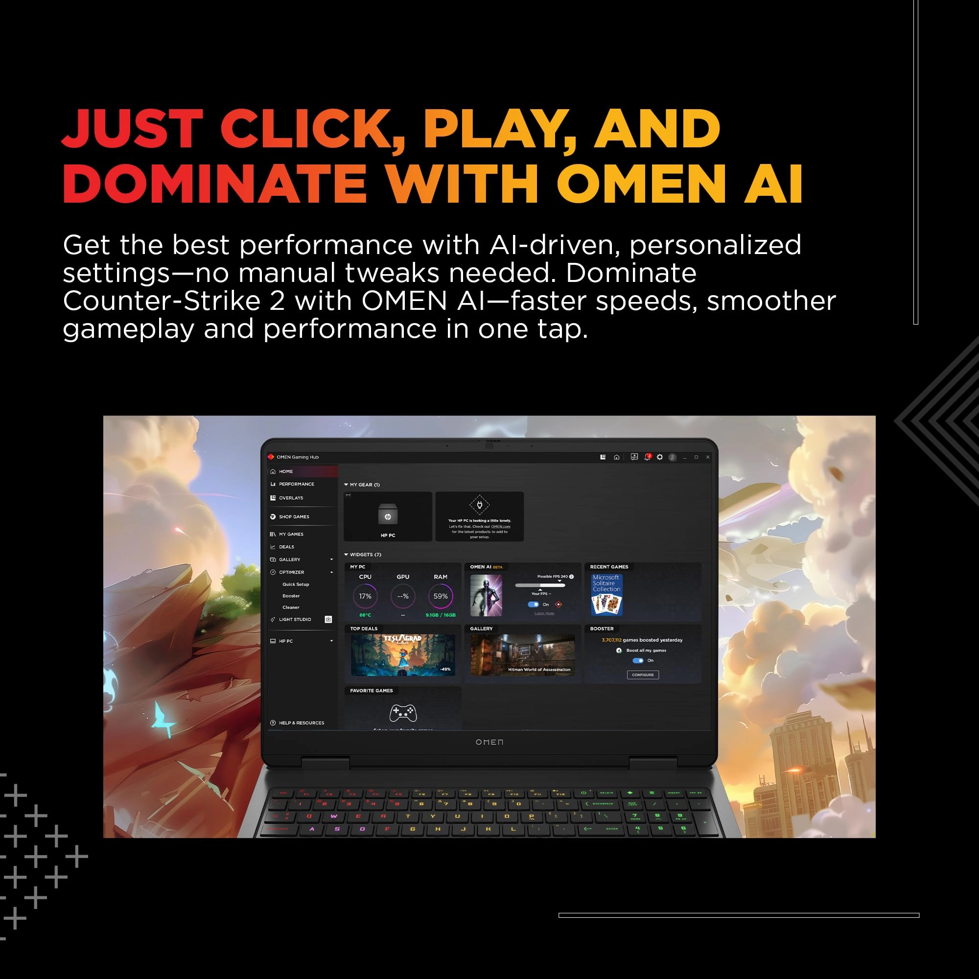 Omen 16 C2XD2PA - 16'' Ryzen AI 7 350 24GB DDR5 1TB SSD