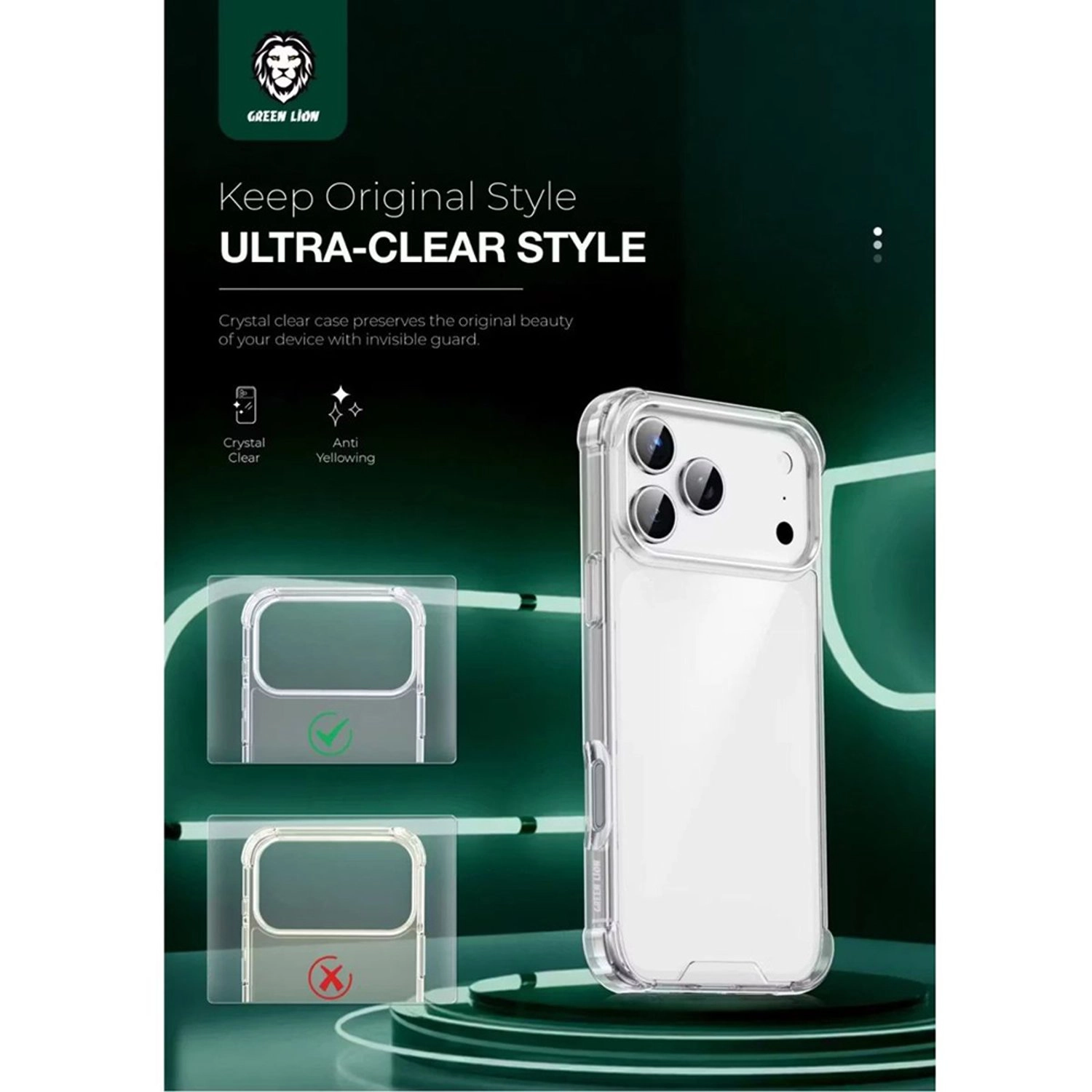 Anti-Shock Clear Case for iPhone 17 Pro Max