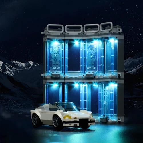 Lighting Kit for LEGO Iron Man Armory 76216 - ABS less than 5V