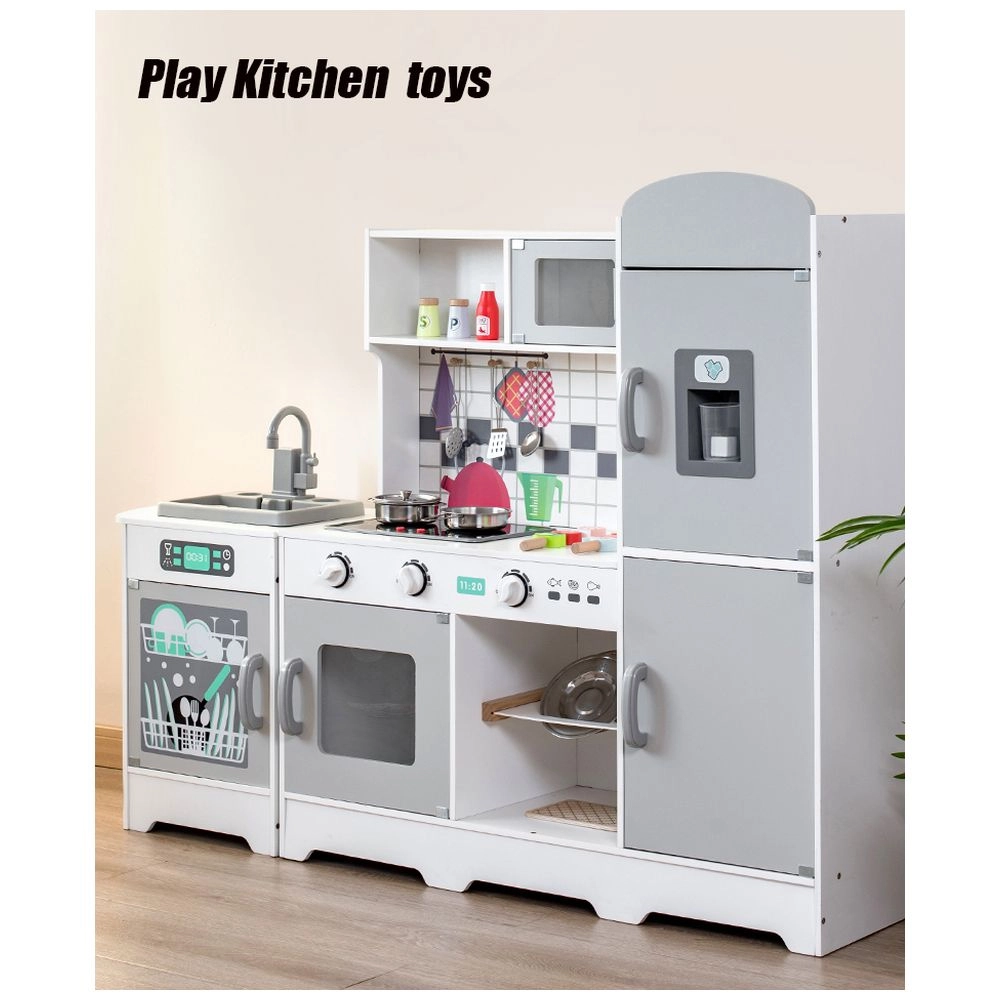 Kids Wooden Kitchen Playset (5551007-W10C610)