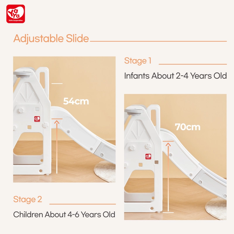 2-in-1 Slide With Swing Set - Suitable for 2 to 6 years